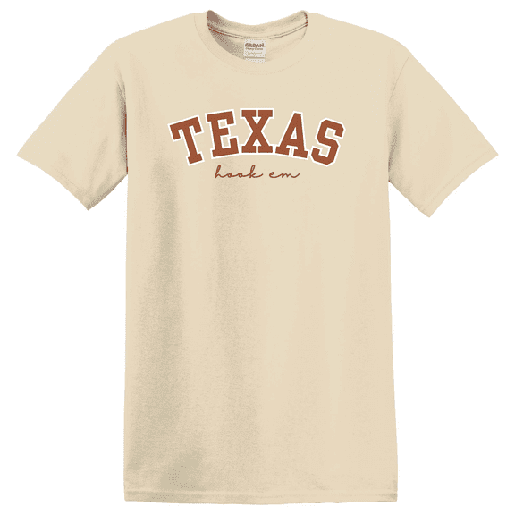 Leaf University Of Texas Hook Em College Game Day Longhorn Football Graphic T-Shirt