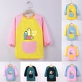 thumbnail image 3 of XIMIN Rain Coat Kids Art Overalls Kid's Apron Painting Supplies Long Sleeves Girls Coat with Pocket Crafting Fashionable Breathable for Little Boys and Girls (7-8 Years, D), 3 of 3