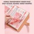 thumbnail image 4 of 100 Envelope Savings Challenge Binder, Money Saving Binder with Cash Envelopes, A6 Size Storage Book Cash Saving Book, Black, 4 of 8