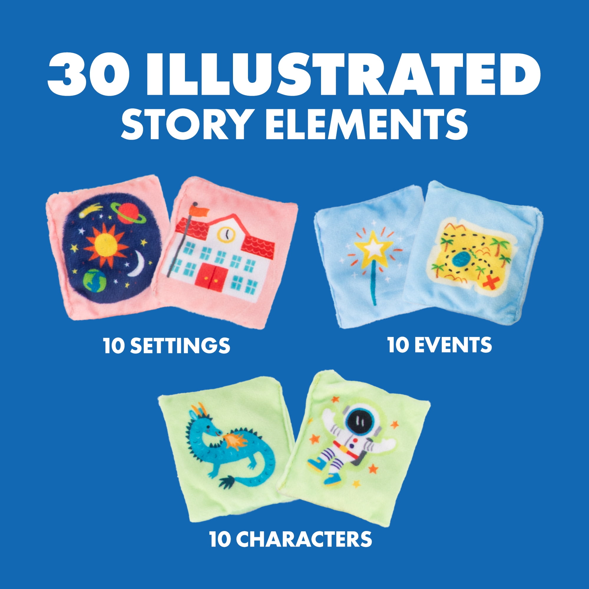 Educational Insights Storytelling Bean Bags Set, 16-Piece Interactive Beanbag Story Set for Ages 3 and Up
