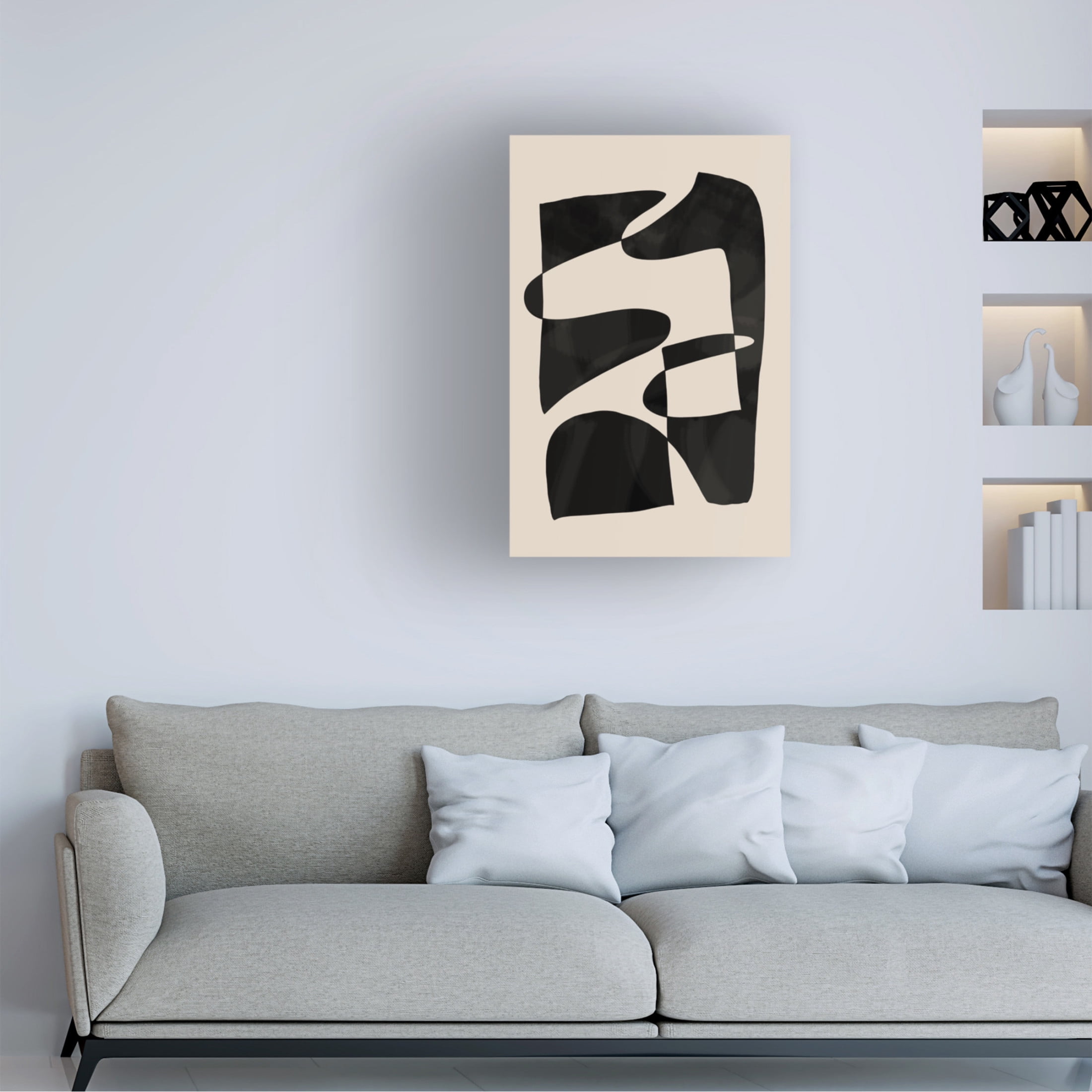 Trademark Fine Art Melloi Art Prints Abstract 4 Canvas Wall Art