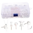 thumbnail image 5 of UPGRATOR 125Pcs Transparent Steel Multi-Function Thumb Tacks for Daily Use Push Pin Set, 5 of 8