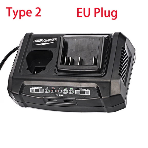 Replacement Charger GAX1218V Dual Port Fast Charger for Bosch 10.8V-20V Li-ion Battery BAT609 BAT609G AL1860CV Power Tools