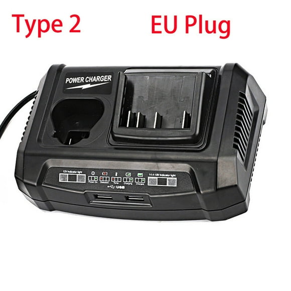 Chargeur de Remplacement GAX1218V à Double Port, Chargeur Rapide pour Bosch Batterie Li-ion 10.8V-20V BAT609 BAT609G AL1860CV Outils Électriques