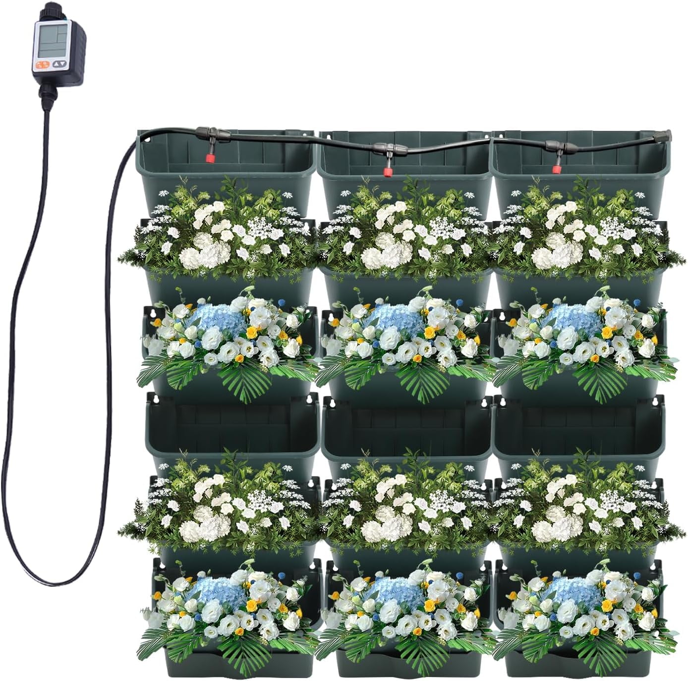 CASTLECREEK Galvanized Steel Herb Garden Wall Planter - Walmart.com