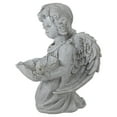 thumbnail image 5 of Northlight 9.5" Heavenly Distressed Kneeling Cherub Angel Bird Feeder Garden Statues, Decorative, 5 of 5