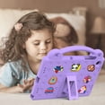 thumbnail image 3 of ELEHOLD Kids Case for Samsung Galaxy Tab A9 Plus EVA Foam Cute Cartoon Case with Built-in Kickstand Shockproof Portable Case for Samsung Galaxy Tab A9+ 11 Inch with DIY Accessories,Lightpurple, 3 of 8
