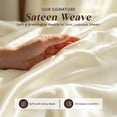 thumbnail image 6 of Loomsnest 100% Long Staple Cotton 400 Thread Count Sateen Sheet Set, Wrinkle Resistant, Deep Pocket, Fits up to 18", King, Ivory, 6 of 9