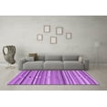 thumbnail image 3 of Ahgly Company Indoor Rectangle Abstract Purple Contemporary Area Rugs, 8' x 12', 3 of 4