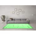 thumbnail image 3 of Ahgly Company Indoor Square Solid Emerald Green Modern Area Rugs, 3' Square, 3 of 4