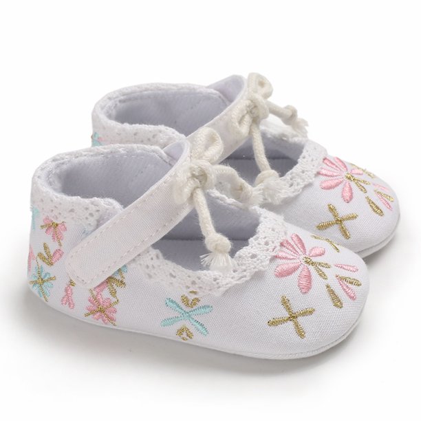 Zapatos Casuales De Flores Bordadas De Estilo Chino Para Bebé Niña Para Niños Pequeños De 0 A 18 Meses De Juego En Interiores