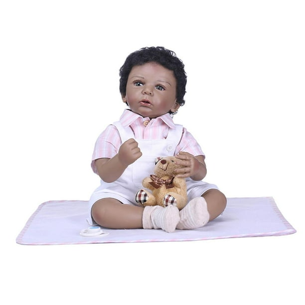 Muñeca Reborn de 20 pulgadas Zulema Bebé recién nacido Negro