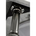 thumbnail image 3 of Kingston Brass KVPB3030MB8 Templeton 30" Carrara Marble Vanity Top with Brass Legs (8-Inch, 3-Hole), Carrara Marble White/Brushed Nickel, 3 of 6