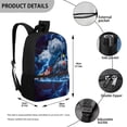 thumbnail image 5 of Yuyamidu Lightning Train School Bag for Kids, Large Capacity Casual Daypack with Multiple Pockets for Elementary Students Travel Daily Use, 5 of 6