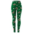 thumbnail image 4 of SNOWSONG Christmas Leggings for Women, Plus Size Leggings Women's Fashion Comfortable Slim Fit Print Casual Pants Leggings Yoga Pants, Womens Leggings, Tummy Control Leggings Green 5XL, 4 of 4