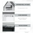 thumbnail image 4 of Outsunny Walk-In Tunnel Greenhouse with Windows, Mesh Doors, Weather Cover, 4 of 9
