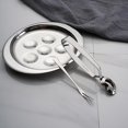thumbnail image 1 of Platos para caracoles de acero inoxidable con 6 agujeros y tenedores con clip para setas., 1 of 1