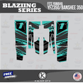 thumbnail image 4 of Kalair GFX Graphics Kit for Yamaha ATV BANSHEE 350 (2001-2012) Blazing Series, 4 of 5