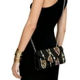 thumbnail image 3 of TSOVTHRID Leopard Diamond Chain Print Evening Clutch Purses for Women Handbags Evening Bag with Chain Crossbody Envelope Bag for Formal Wedding Party Cocktail Prom, Black, 3 of 7