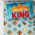 thumbnail image 2 of 4-Pieces 100 TC Disney Lion King Animal Print Microfiber Flat Fitted Bed Sheet Sets, 2 of 3