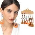 thumbnail image 4 of Pendientes Bohemios Con Borlas De Cuentas Retro Para Mujer, Pendientes Étnicos, Joyería, Pendientes Colgantes Bohemios Vintage Para Fiestas, Vacaciones Y Uso Diario Cateissary AP006280-01, 4 of 6