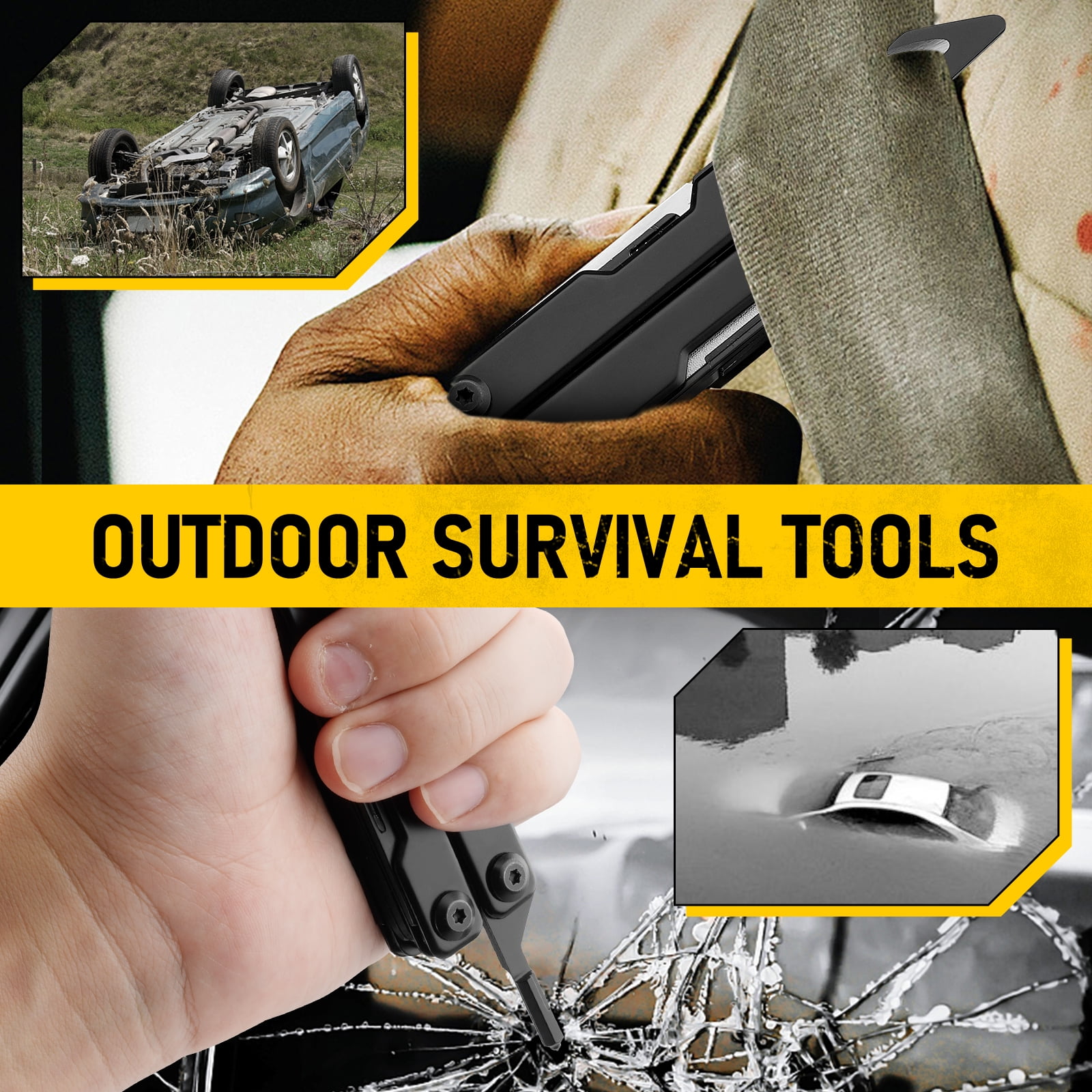 BIBURY Mini Multitool Pliers BI2051AB, Mini EDC Multi Tool with Pocket Clip for Outdoor Survival, Anniversary Birthday Gifts for Men and Women, Essential EDC Gear Tool