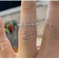 thumbnail image 3 of 1Ct Round Cut Lab Creted Diamond Women's Three Stone Continue Ring 14K White Gold Plated Silver, 3 of 4