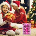 thumbnail image 6 of WZXPWT 1.18 Inches Shatterproof Christmas Balls, 24-Piece Set of Bright Matte & Glitter Decorations, Ideal for Trees, Parties(Pink), 6 of 9