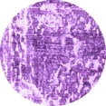thumbnail image 1 of Ahgly Company Indoor Round Persian Purple Traditional Area Rugs, 4' Round, 1 of 4