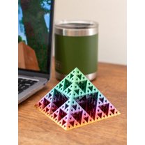 Clever Contraption Fractal Puzzle Pyramid | 3D Mathematical Brain Teaser for Adults & Kids