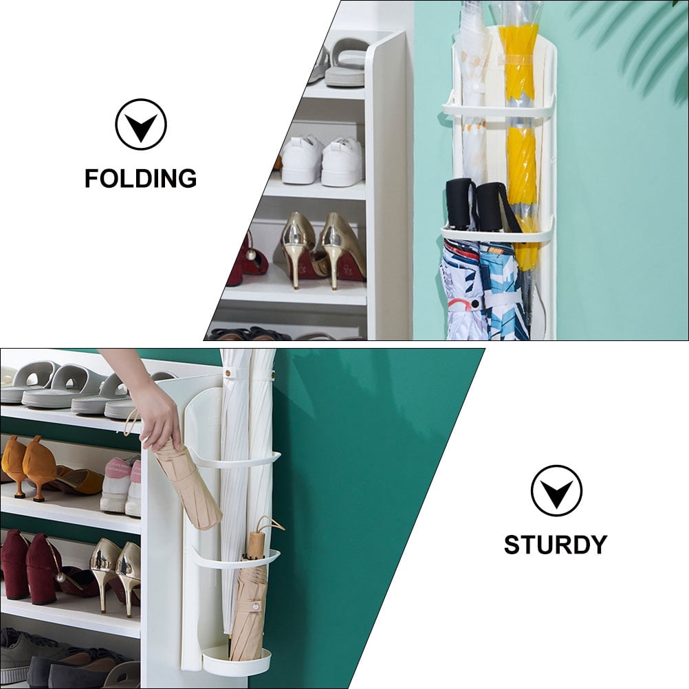 UPOUART Foldable Umbrella Stand Holder, ABS Material, Lightweight Indoor Use, Space-Saving Design for Home and Office