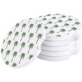 thumbnail image 1 of POGLIP Tropical Plant Palm Tree Coconut Tree Set of 2 Car Coaster for Drinks, Absorbent Ceramic Stone Coasters Cup Mat with Cork Base for Home Kitchen Room Coffee Table Bar Decor, 1 of 5