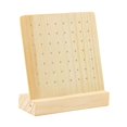 thumbnail image 5 of QccHieUs Wooden Pegboard Display Stand Earring Display Jewelry Rack Earring Display Stand 56 Holes, 5 of 9