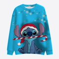 thumbnail image 1 of Disney-Sudadera de manga larga con cuello redondo para mujer, suéter informal con estampado de Stitch y Mickey Minnie, estilo Harajuku, Y2K, Feliz Navidad, novedad, 1 of 5