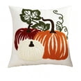 thumbnail image 2 of EWASWON Halloween Pumpkin Throw Pillow Covers 100% Cotton Tufted Decorative for Couch Sofa Bed Farmhouse Fall Decor, 2 of 7