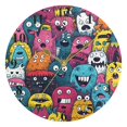 thumbnail image 5 of Monsters Colorful Black 10 inch Wall Clocks Non Ticking Easy to Read Battery Decorative for Home Bathroom Kitchen Bedroom Living Room, 5 of 8