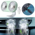 thumbnail image 4 of Ventilador de refrigeración portátil para automóvil Atmósfera de carga USB Ángulo de luz Ajustable Eléctrico Verde Zulema Ventilador portátil para automóvil, 4 of 8