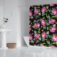 thumbnail image 3 of Waterproof Pioneer Shower Curtain 84x72 Inch Polyester Unique Colorful Floral Shower Curtain for Bathroom Hotel Home Decor with 12 Plastic Hooks, 3 of 5
