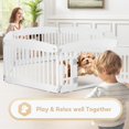 thumbnail image 4 of Parque infantil para perros Simple Deluxe, 24 ejercicios, 6 paneles con puerta, blanco, 4 of 7