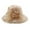 Khaki, variant on Elegant Women's Floral Lace Sun Hat with Wide Brim for Summer Beach Outdoor and Portable Foldable Design