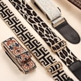 thumbnail image 4 of Guitar Strap, Adjustable Straps with Black Buckle, Pink Leopard, 4 of 6