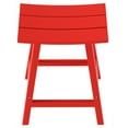 thumbnail image 4 of Florence Outdoor 24" HDPE Plastic Saddle Seat Barstool in Red, 4 of 6