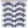 thumbnail image 3 of Elegante maquillaje natural de pestañas postizas hecho a mano, 5 pares, 3 of 5