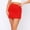 Red, variant on Babysbule Skirt for Women Plus Size Fashion Women's Casual Solid Color High Waist Stretch Satin Lace Short Skirt