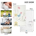 thumbnail image 2 of Soft Floral and Butterfly Soft 100% Cotton Towel, High Absorbency, Single Pack, 16" x 28", 2 of 7