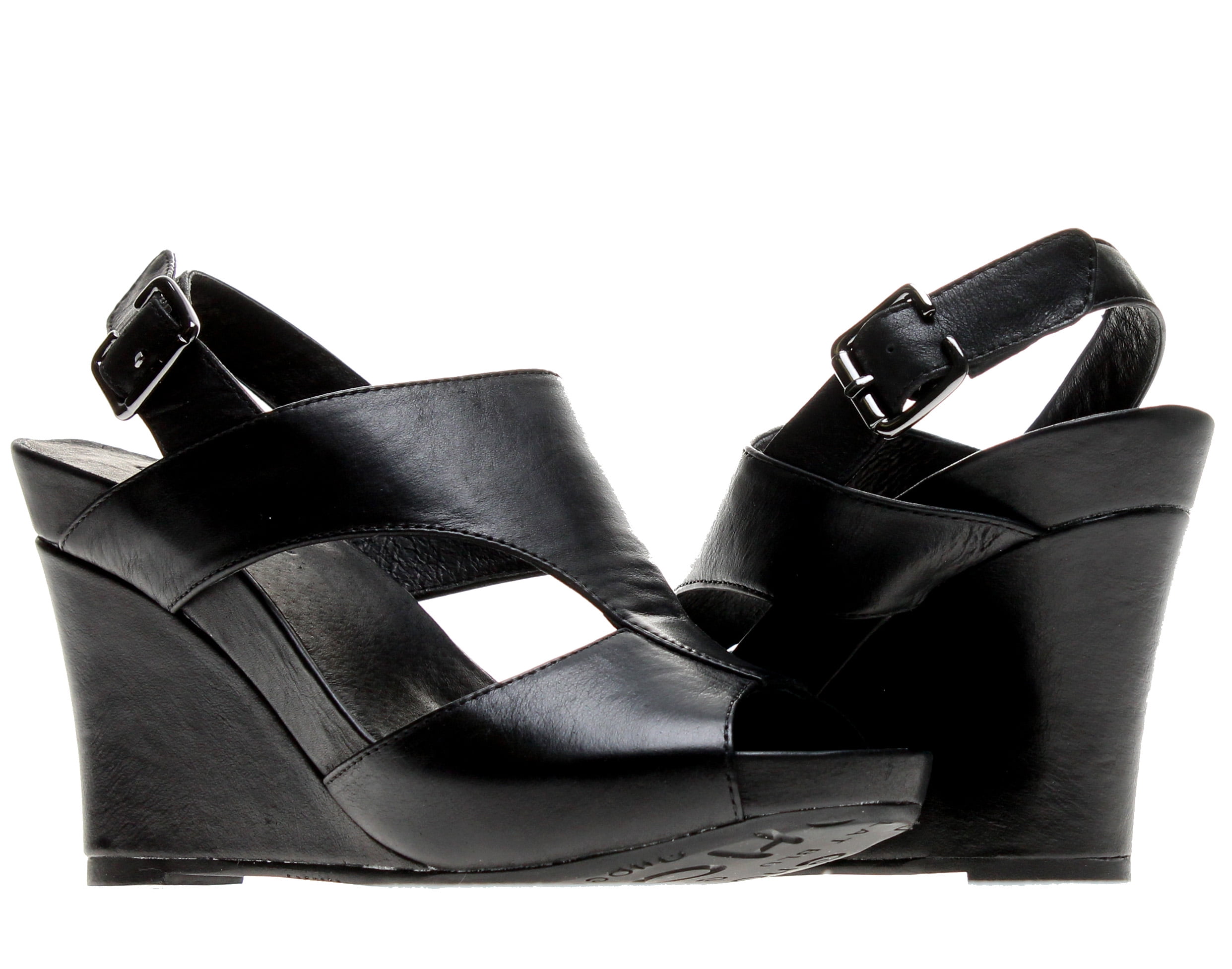 Chocolat Blu - Chocolat Blu Collins Wedge Black Women's Sandals - Walmart.com - Walmart.com