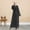 Black, variant on Womens Hollow Out Sequin Cardigan Loose Long Cardigan Abaya Arab Kaftan Cardigan