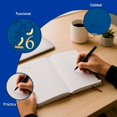 thumbnail image 3 of Agenda 2026 Bluelander con Pestañas, Pasta PU, Azul Marino, 3 of 5