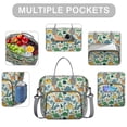 thumbnail image 2 of LightColor Dinosaurs Floral Pattern Womens Lunch Box for Work,Insulated Large Lunch Bag for Tween and Teen,Loncheras Para Mujer,Leakproof Adult Lunch Bag for Work,Beach,Travel,Picnic,Camping, 2 of 7