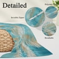 thumbnail image 3 of Blue Palm Tree Body Pillow Cover 20 x 54 Inch Decorative Pillow Cover Country Botanical Tropical Jungle Plants Lumbar Pillowcase Seasonal Rectangle Cushion Case for Couch Sofa Bed Living Room, 3 of 9